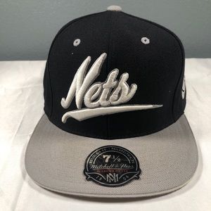 Brooklyn Nets Mitchell and Ness NBA Fitted Hat Size 7 1/2